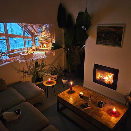 Black Walnut House With Indoor Outdoor Fireplace Izvoarele  Dış mekan fotoğraf